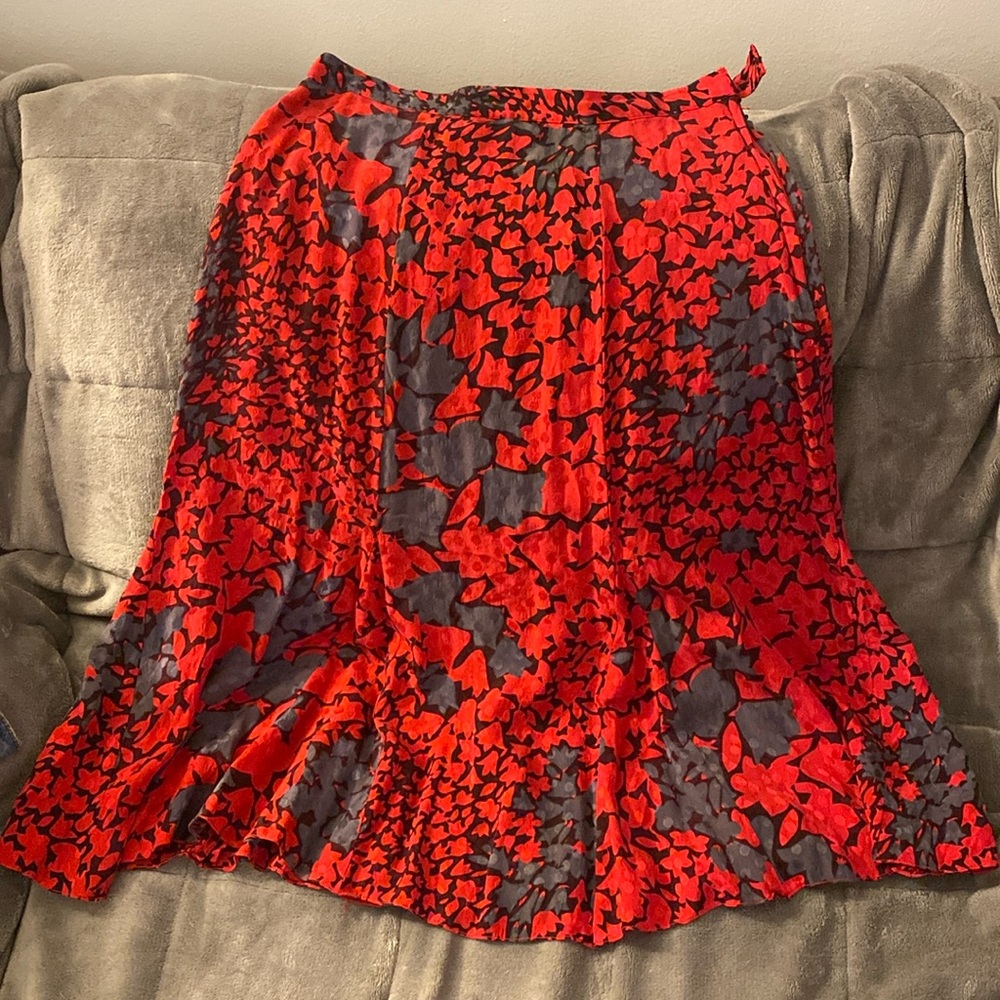 Red and green skirt